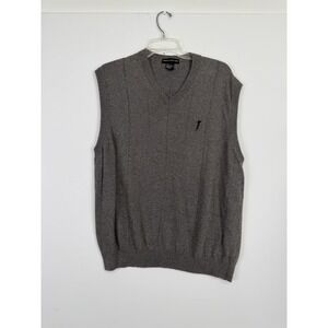 Fairway Outfitters Men's Dark Grey V‎ neck Golf Sweater Vest Size L